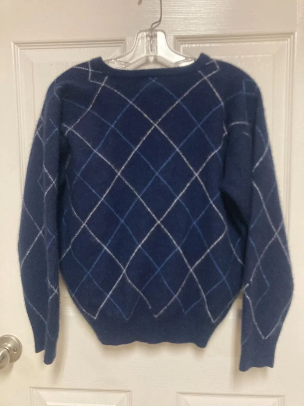 Neiman Marcus Exclusive cashmere/cotton sweater blue size Large Men's